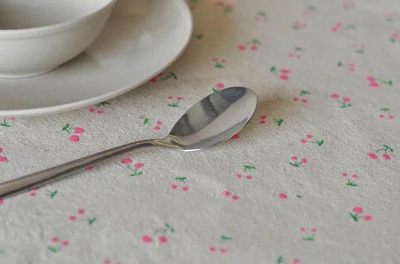 Embroidered Linen Table Cloth