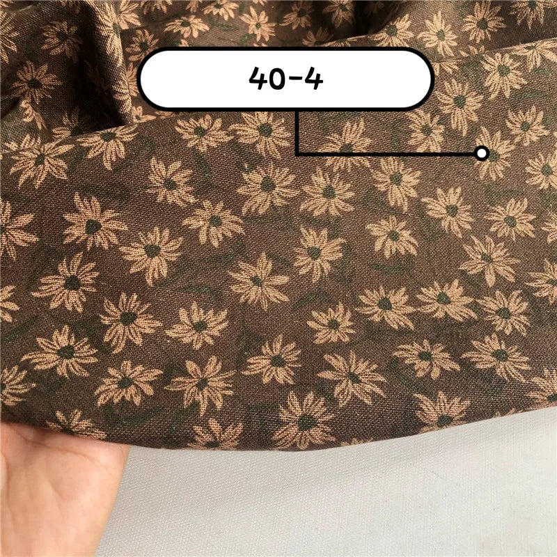 145x50cm Floral Cotton Linen DIY Sewing Cloth