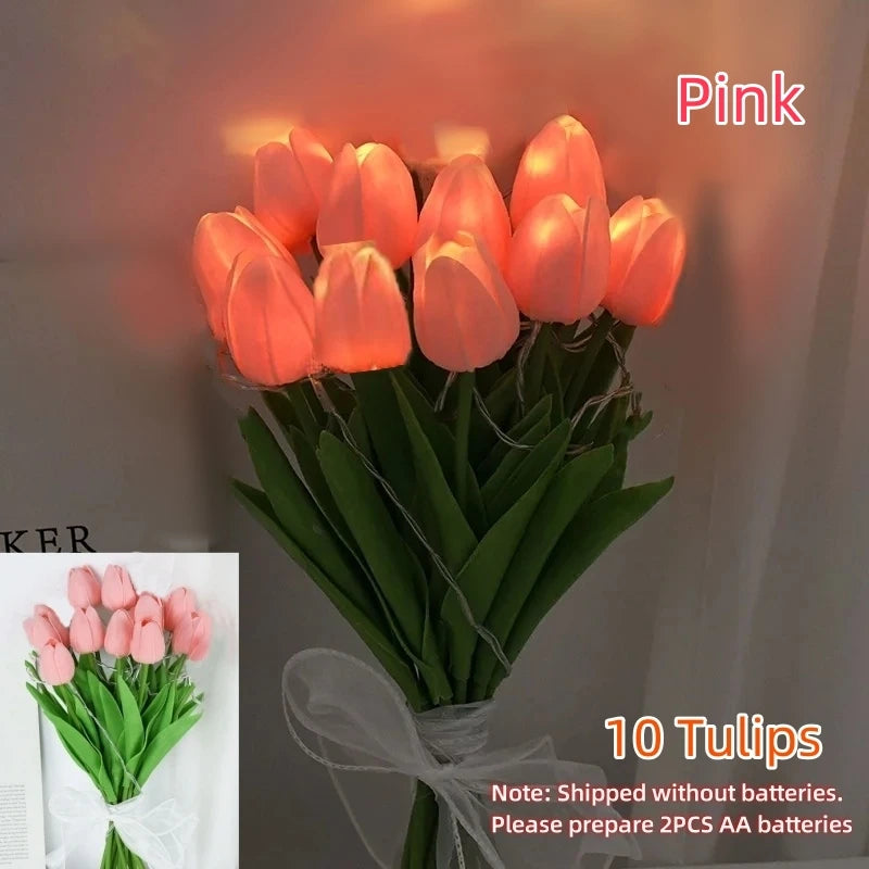 10pc LED Tulip Bouquet