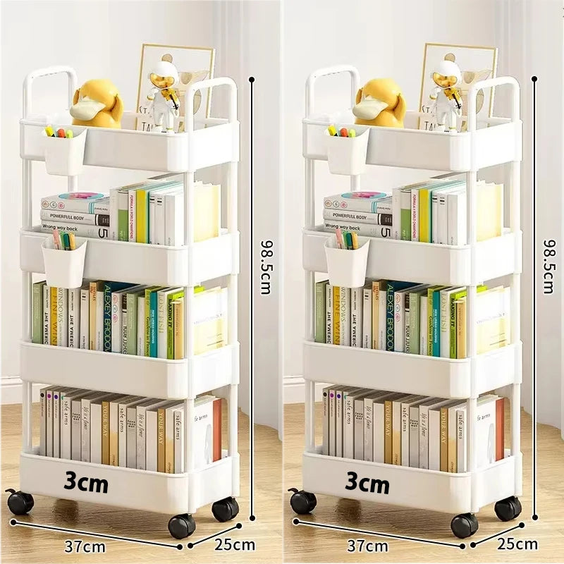 Shelf Storage Organizer Trolley Cart