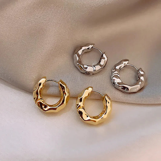 Modern Chic Chunky Hoop Earrings