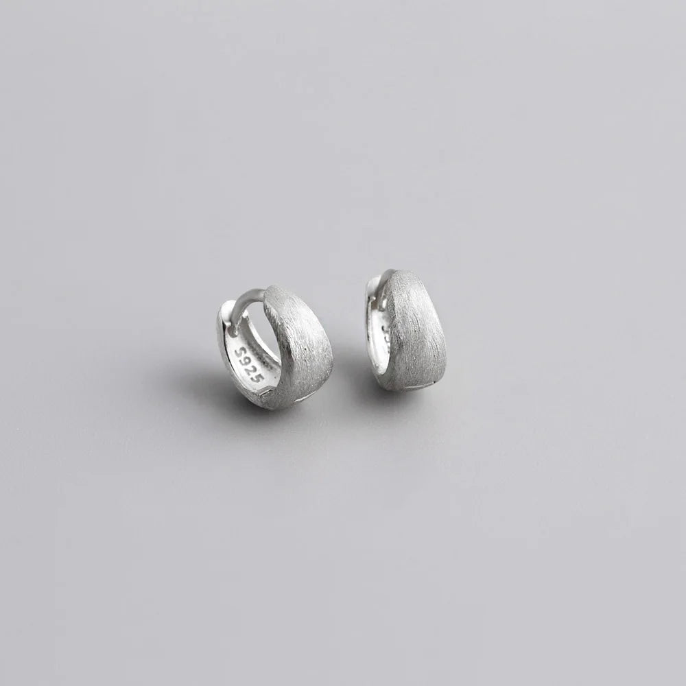 Simple Sterling Silver Hoop Earrings