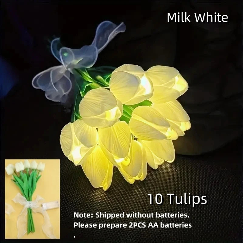 10pc LED Tulip Bouquet