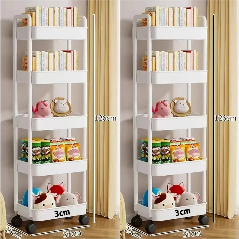 Shelf Storage Organizer Trolley Cart