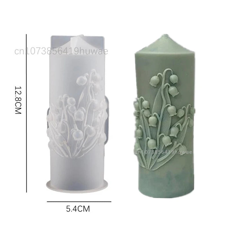 Flower Detail Candle Mold DIY