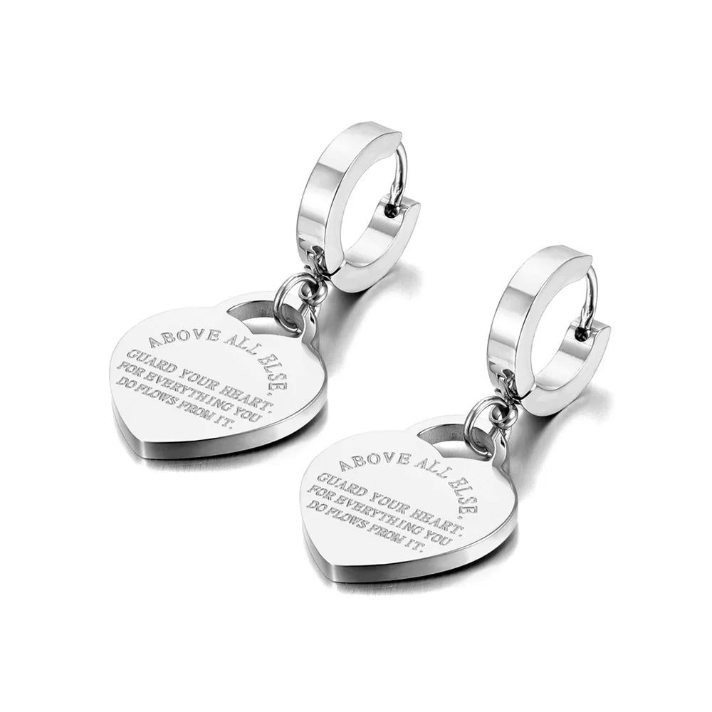 Heart Charm Jewelry Proverbs Verse