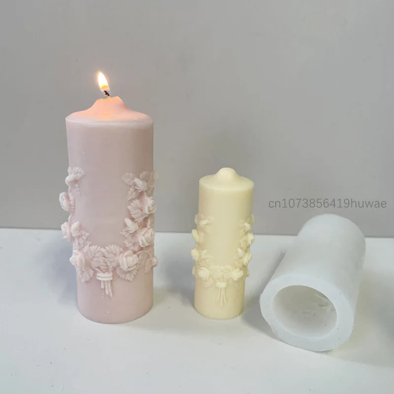 Flower Detail Candle Mold DIY