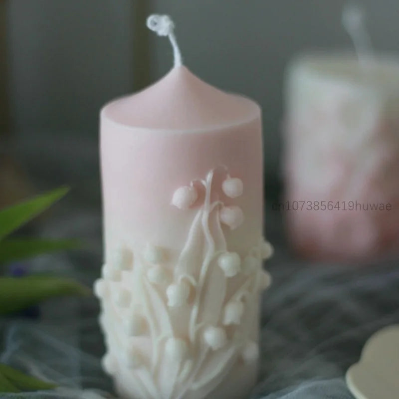 Flower Detail Candle Mold DIY