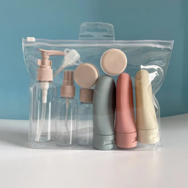 11pcs Travel Bottle Set Toiletry Storage