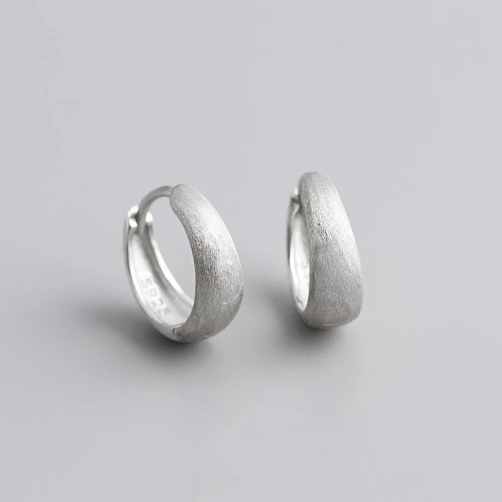 Simple Sterling Silver Hoop Earrings