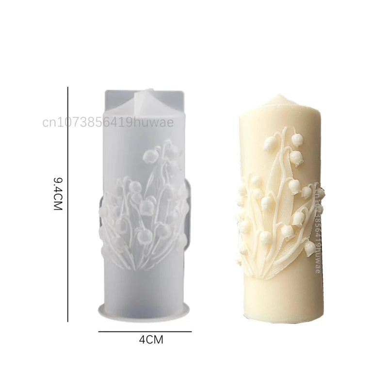 Flower Detail Candle Mold DIY