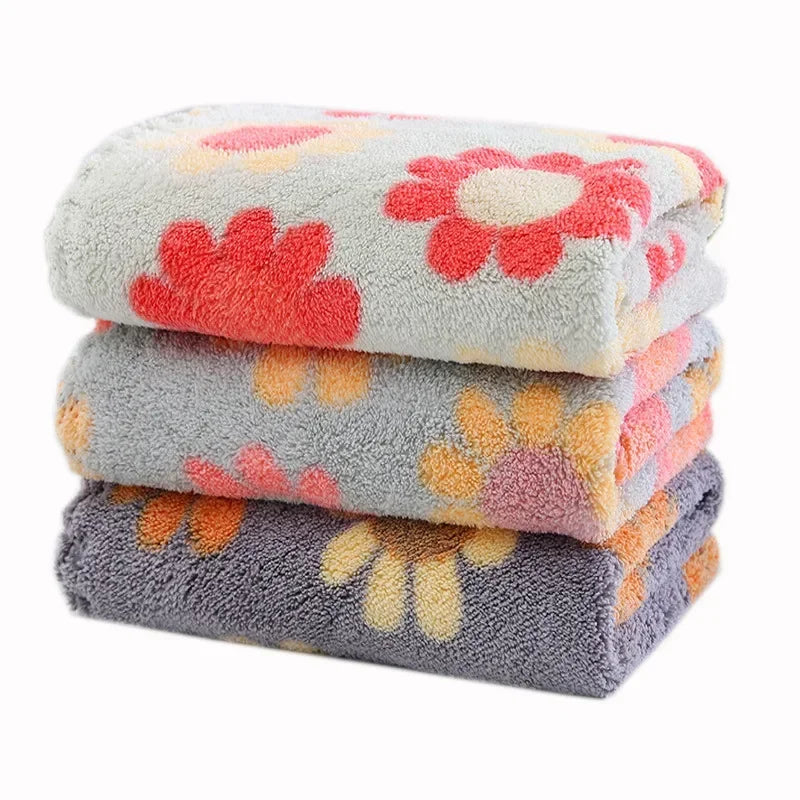 4pc Kitchen Cloth Towels Flower Print