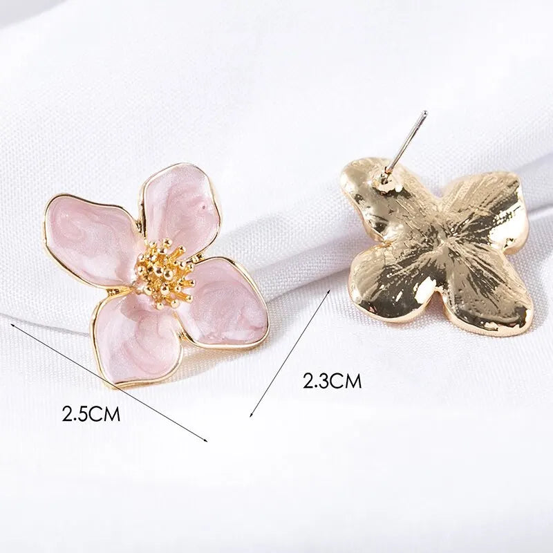 Cute Flower Earrings 2 Pair