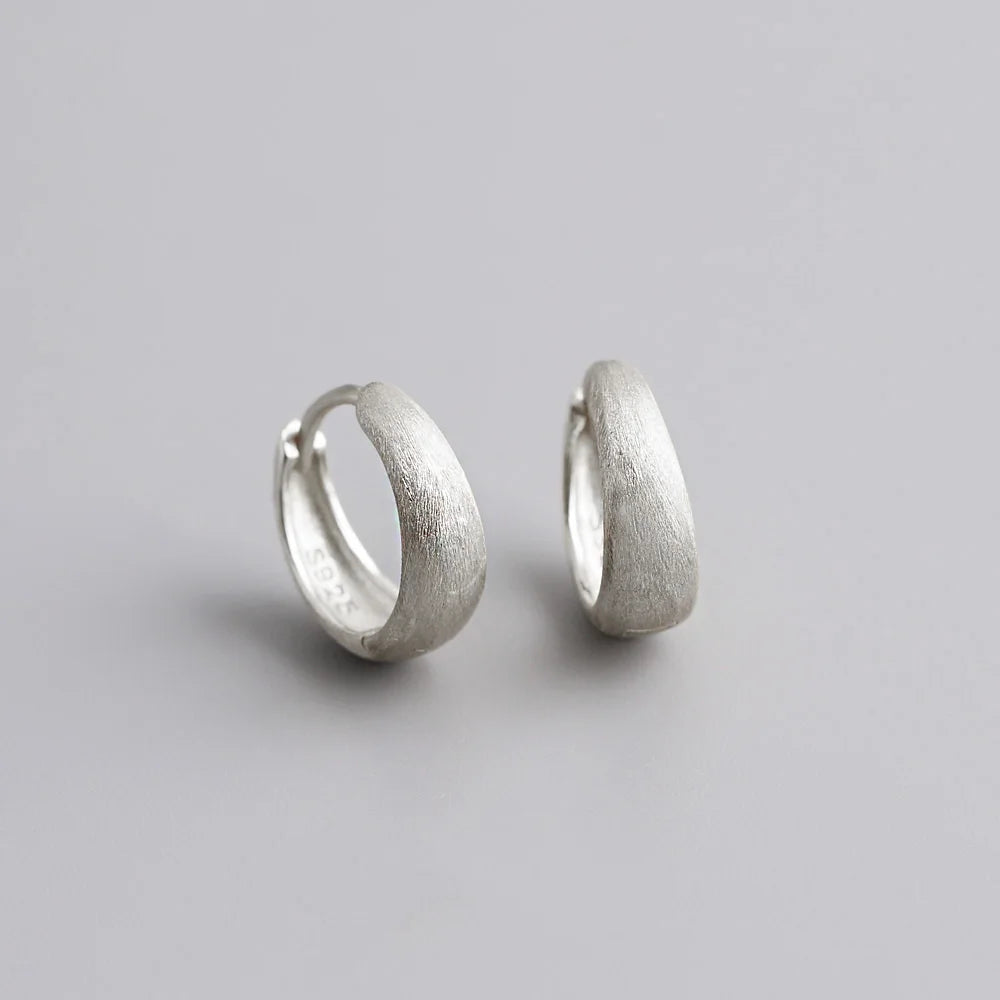 Simple Sterling Silver Hoop Earrings