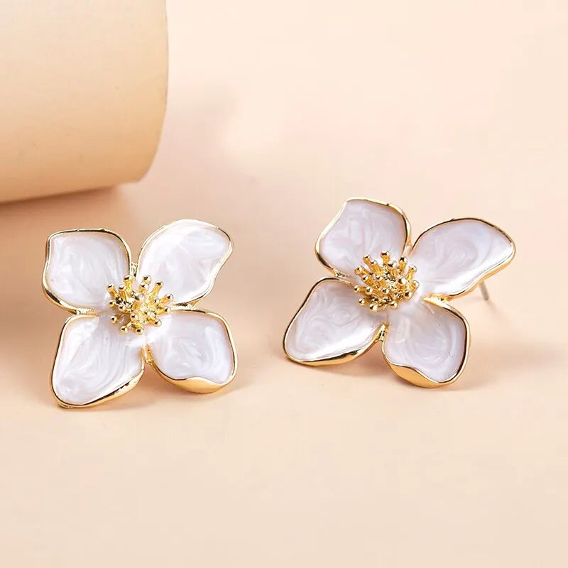 Cute Flower Earrings 2 Pair