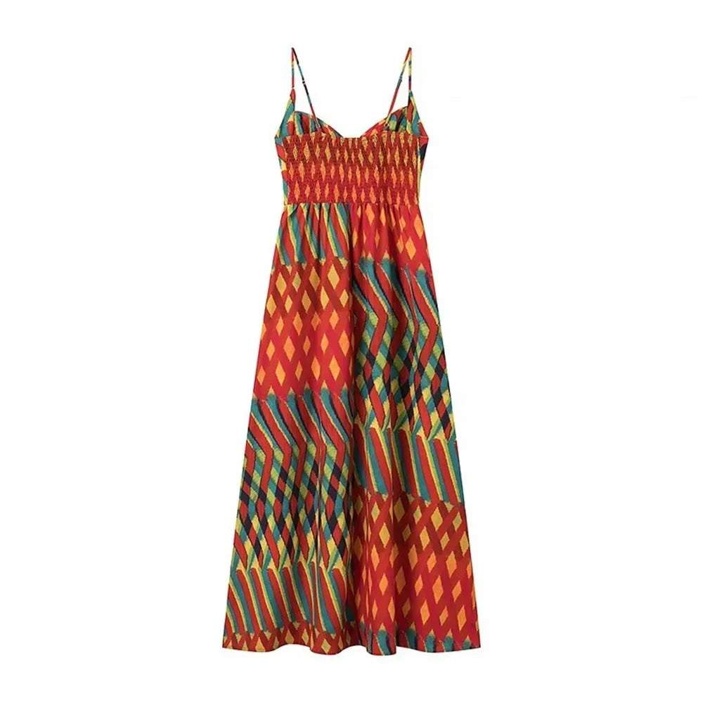 Vibrant Printed Summer Dress