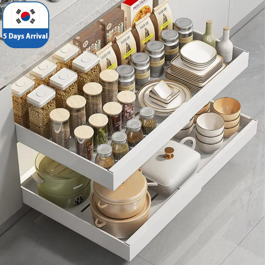 Minimalist Pull-out Kitchen Storage Rack Organizer