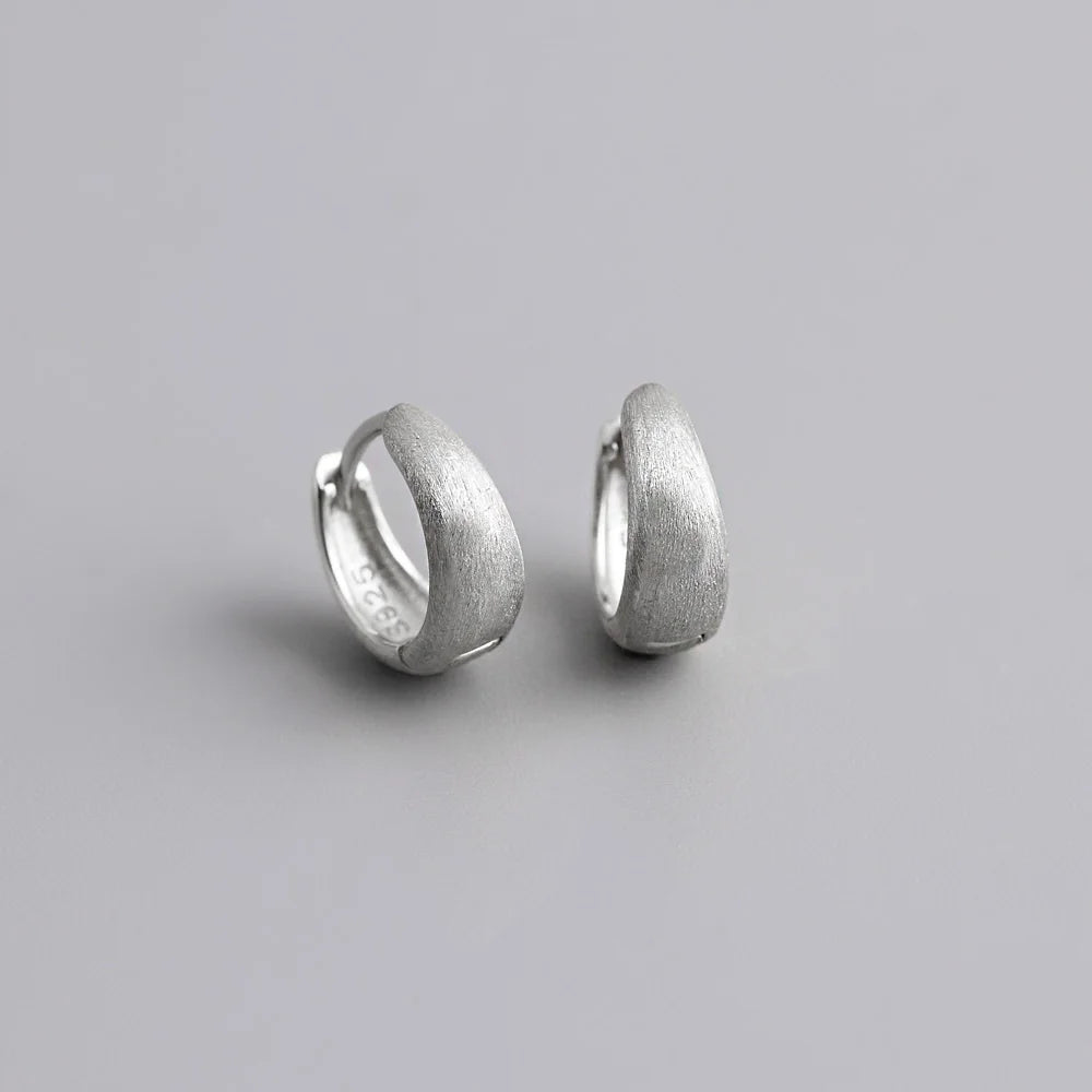 Simple Sterling Silver Hoop Earrings