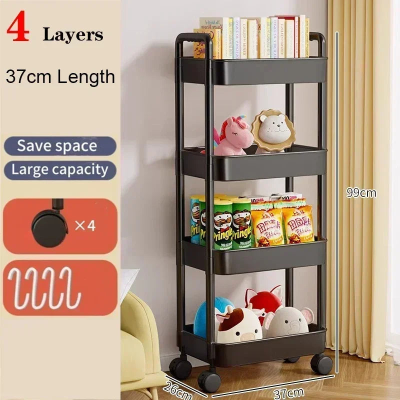 Shelf Storage Organizer Trolley Cart