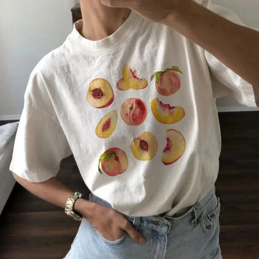 Cute Cottage Core Peach T-Shirt