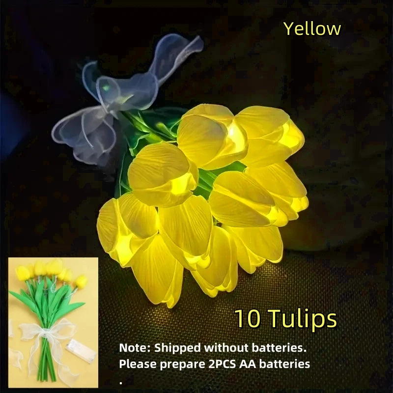 10pc LED Tulip Bouquet