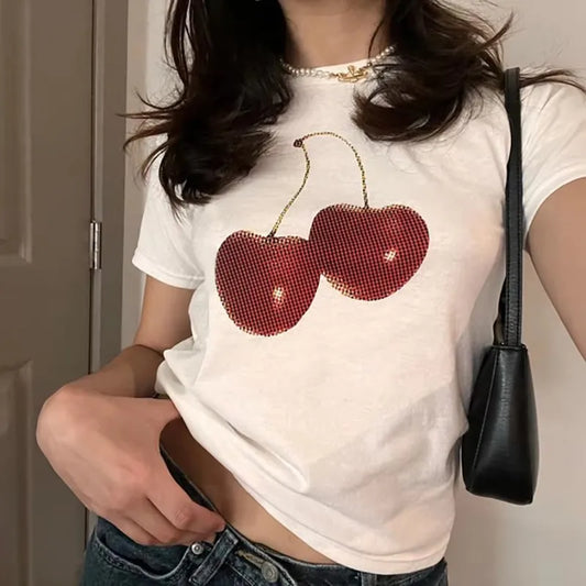 Cute Cherry Bow T-Shirt