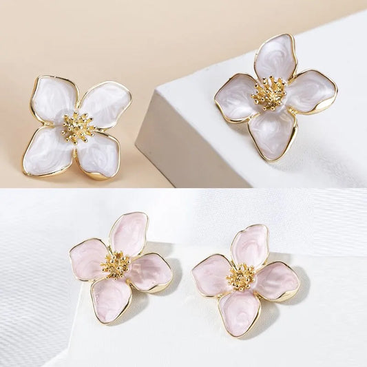 Cute Flower Earrings 2 Pair