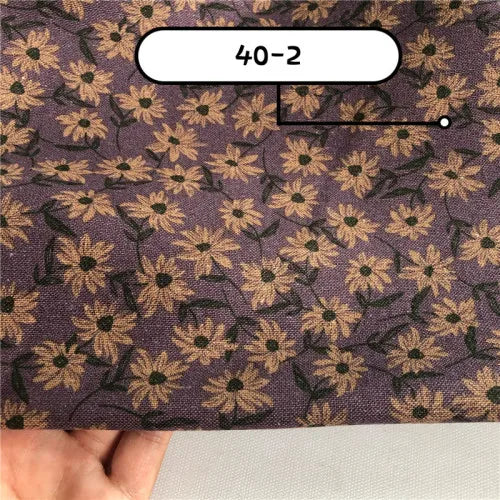 145x50cm Floral Cotton Linen DIY Sewing Cloth