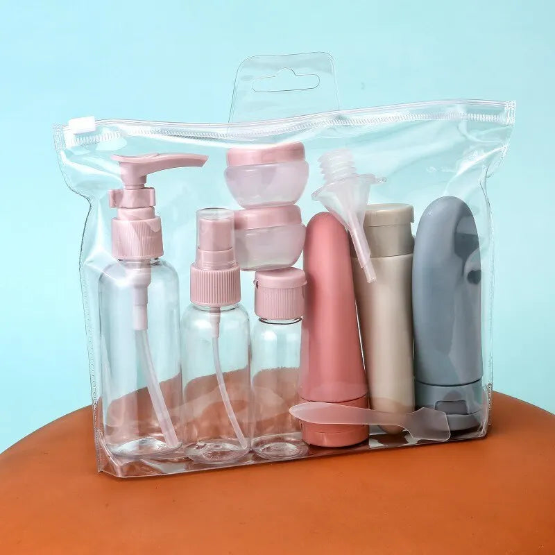 11pcs Travel Bottle Set Toiletry Storage