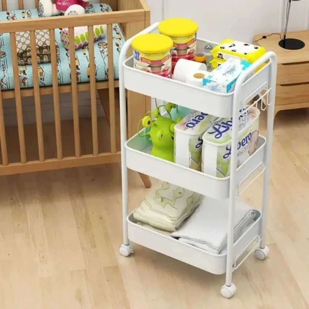 Shelf Storage Organizer Trolley Cart