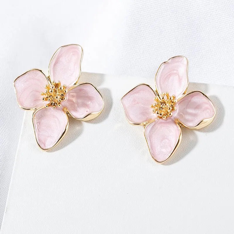 Cute Flower Earrings 2 Pair