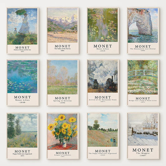 Claude Monet Wall Art Canvas Painting Print