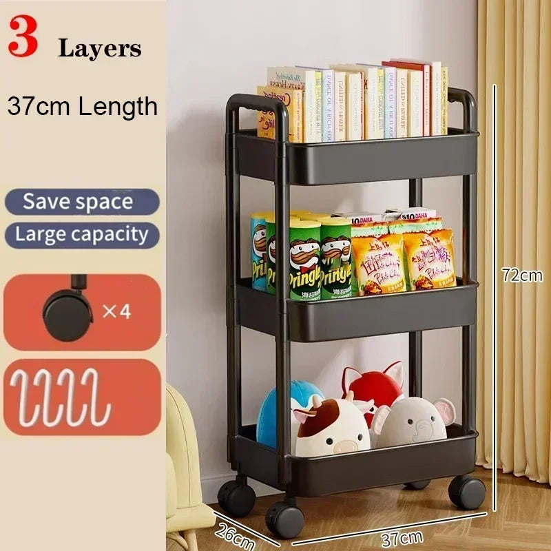 Shelf Storage Organizer Trolley Cart