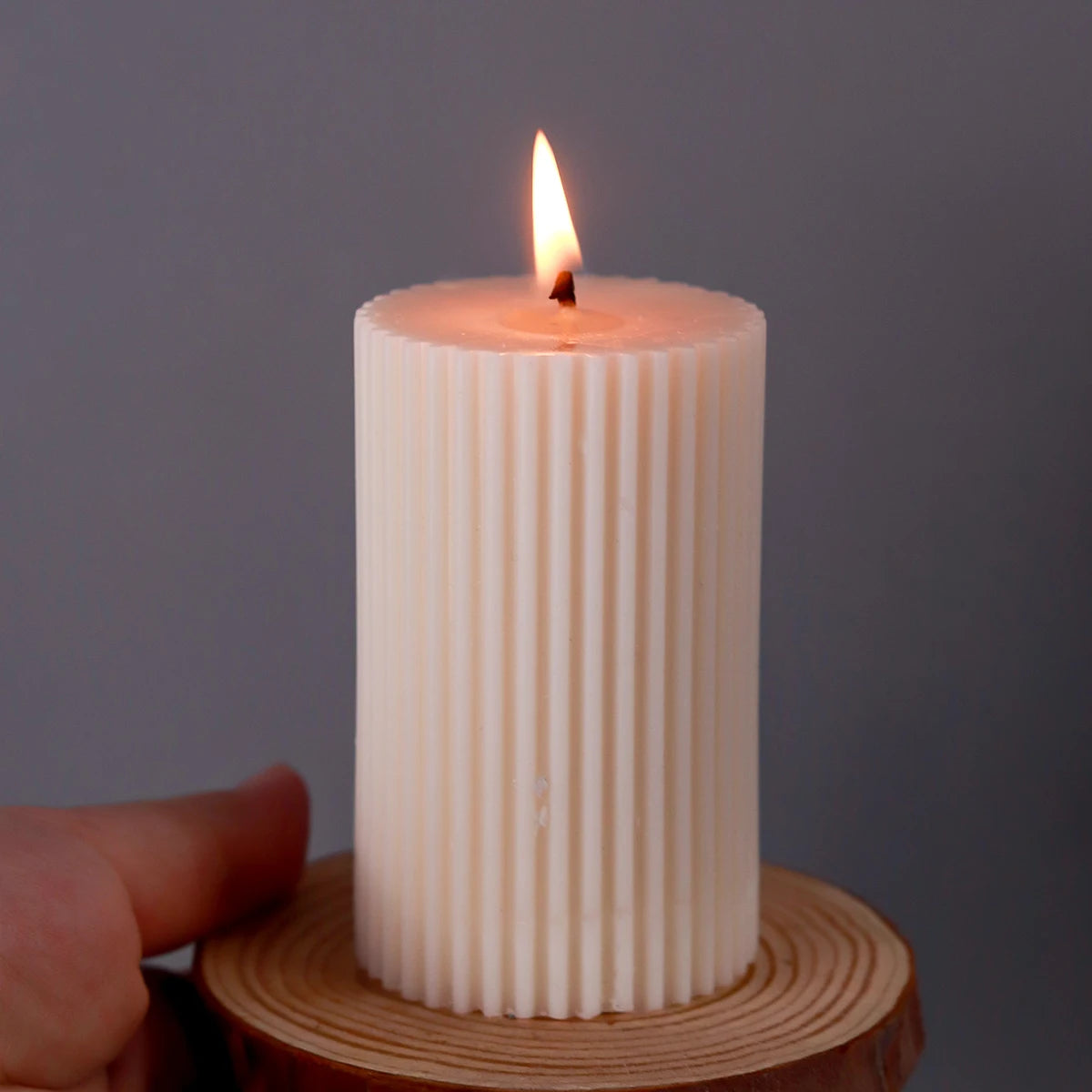 Striped Candle Silicone Mold DIY