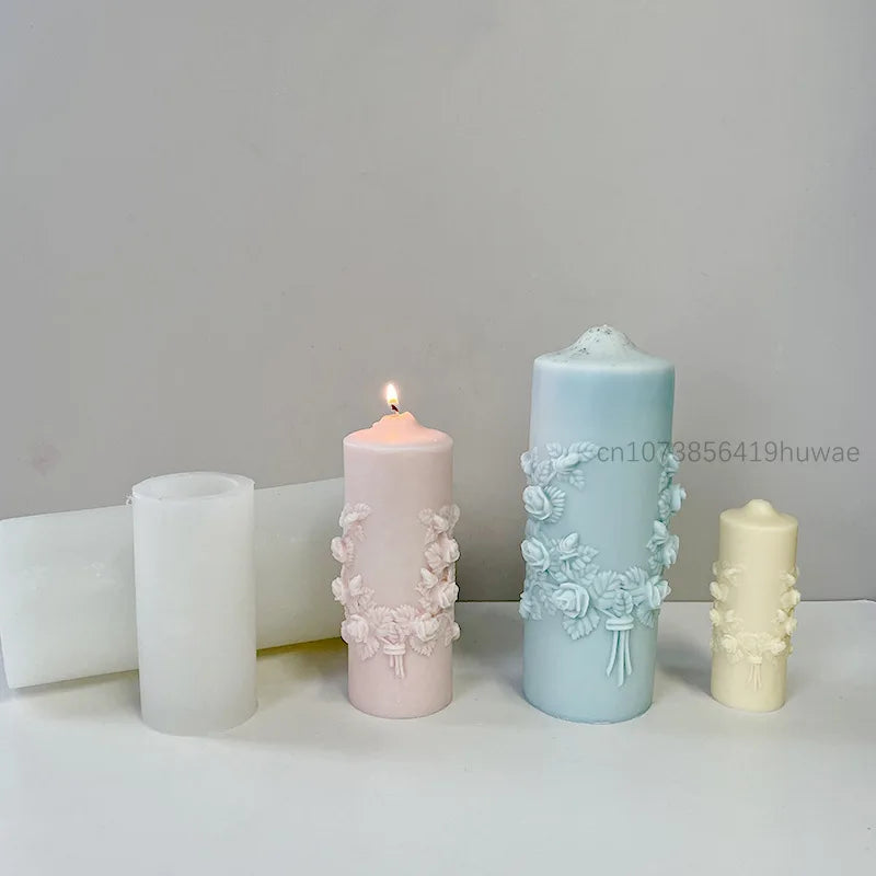 Flower Detail Candle Mold DIY