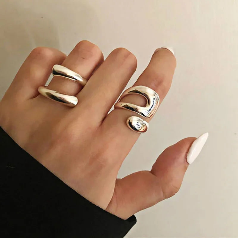 Fashion Minimalist Geometric Rings