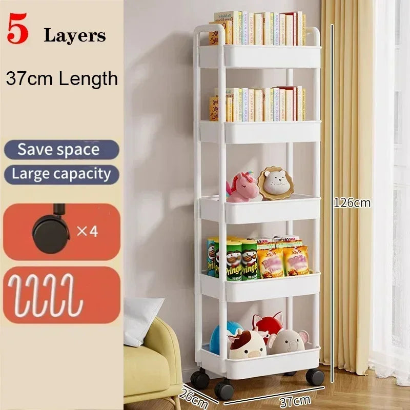 Shelf Storage Organizer Trolley Cart