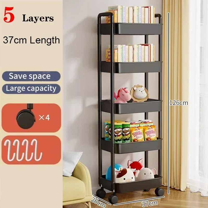 Shelf Storage Organizer Trolley Cart