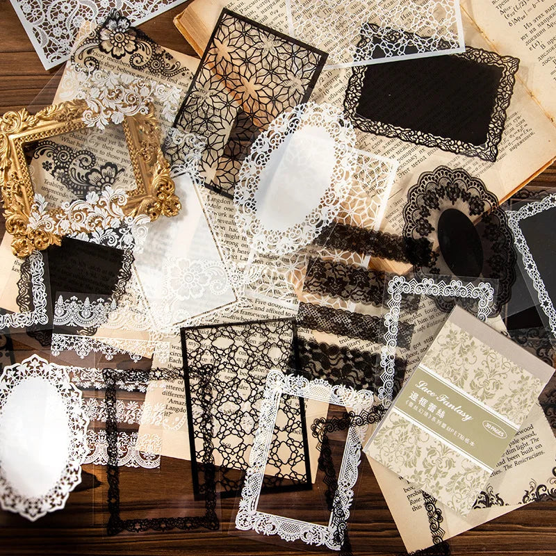 30pc Black and White Scrapbooking Paper